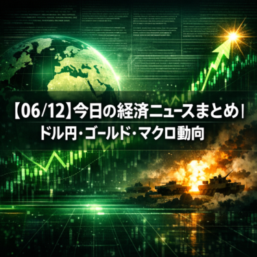 【06/13】今日の経済ニュースまとめ｜ドル円・ゴールド・マクロ動向