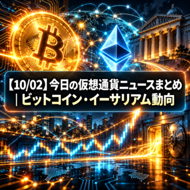 【10/02】今日の仮想通貨ニュースまとめ|ビットコイン・イーサリアム動向